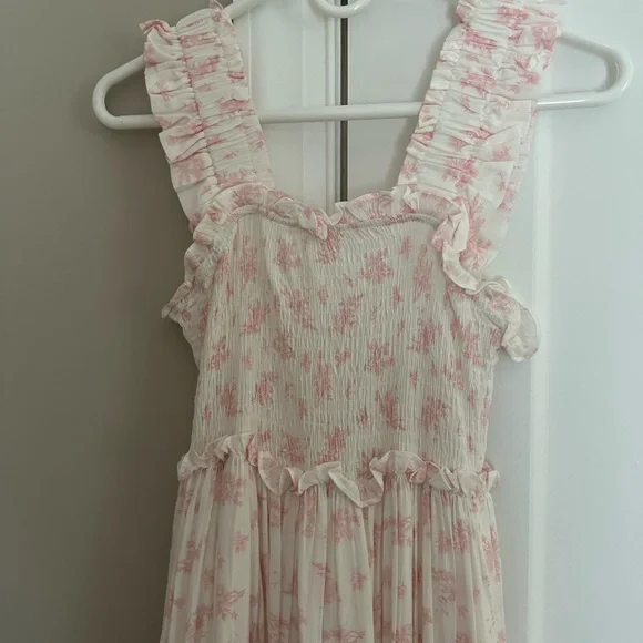 Floral Pink Maxi Dress - Picture 2 of 4
